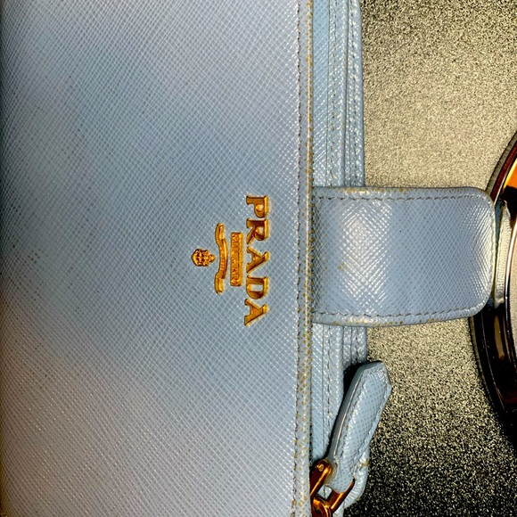 Authentic Light Blue Prada Wallet - Picture 6 of 14